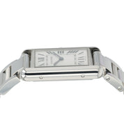 Cartier Tank Must Silver Dial Stainless Steel 26mm Quartz Unisex Watch WSTA0052