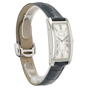 Cartier Tank Large Americaine Silver Dial Steel 24mm Auto Men's Watch WSTA0083