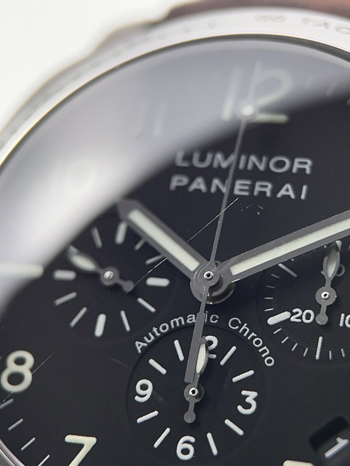 Panerai Luminor Chrono Steel 40mm Automatic Men’s Watch PAM00074 - Box/Paper