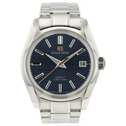 Grand Seiko Heritage Stainless Steel Blue Dial 40mm Automatic Mens Watch SBGH273