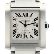 Cartier Tank Francaise Steel Silver Dial 30.5mm Automatic Men’s Watch WSTA0067