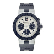 Bulgari Diagono Stainless Steel Silver Dial 38mm Automatic Men's Watch AC38TA