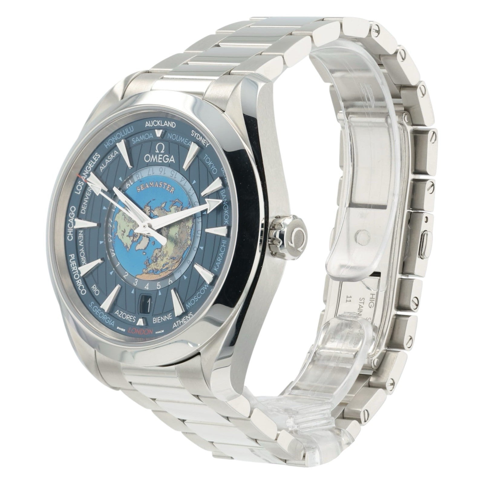 2025 Omega Seamaster Aqua Terra Worldtimer Auto Men's Watch 220.10.43.22.03.001