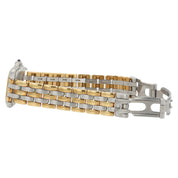 Cartier Panthere 3 Row Silver Dial Gold & Steel 22mm Quartz Women’s 84083244