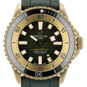 2026 SERVICE Breitling SuperOcean Green Dial Bronze 42mm Auto Men’s Watch N17375
