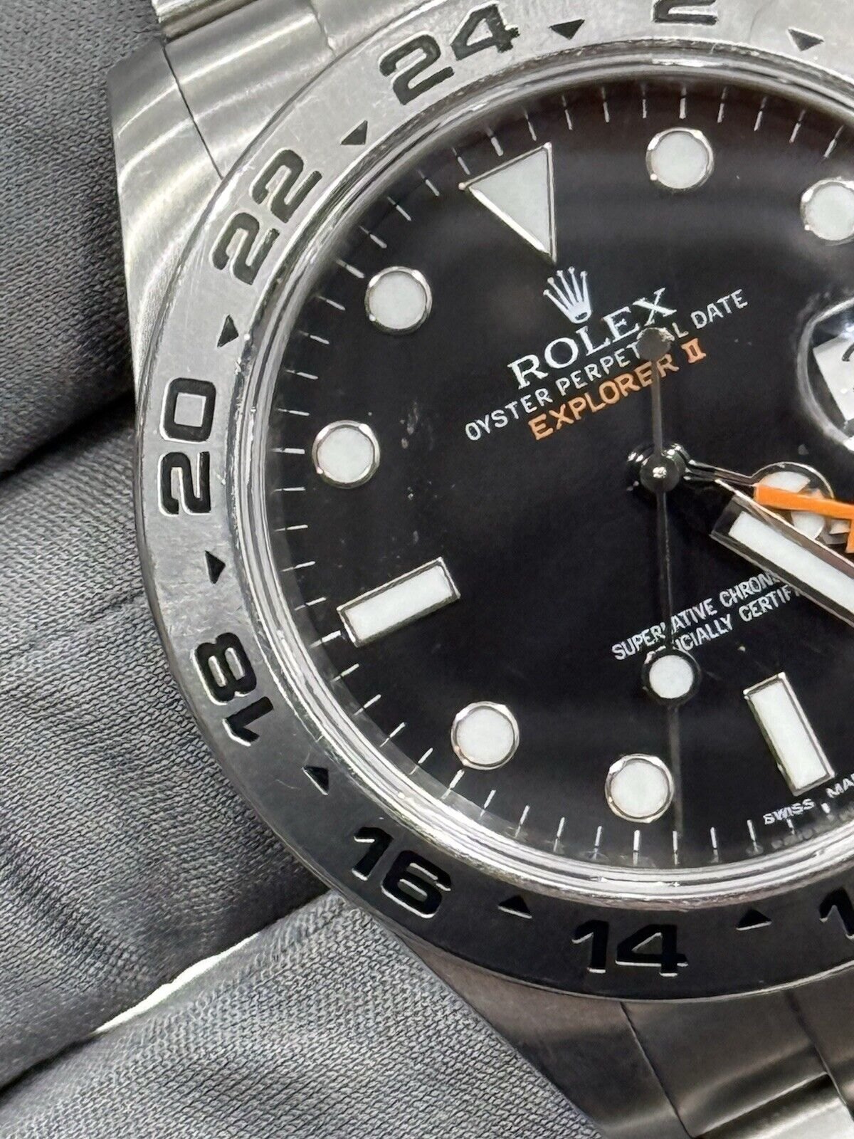 Rolex Explorer II Stainless Steel Black Orange 42mm Automatic Men’s Watch 216570