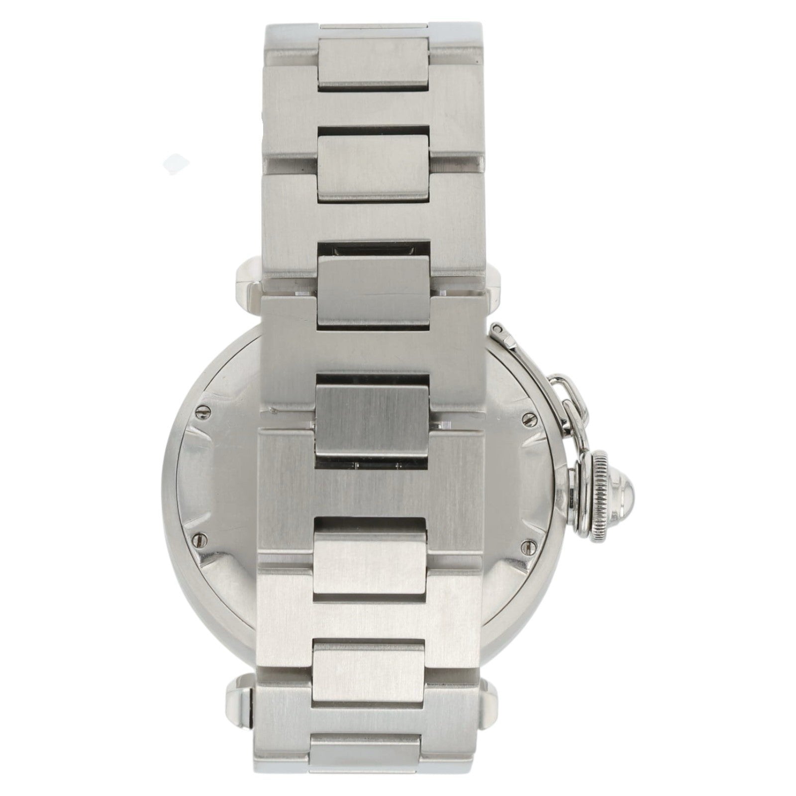 Cartier Pasha White Dial Steel 35mm Auto Diamond Bezel Unisex Watch 2324