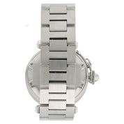 Cartier Pasha White Dial Steel 35mm Auto Diamond Bezel Unisex Watch 2324