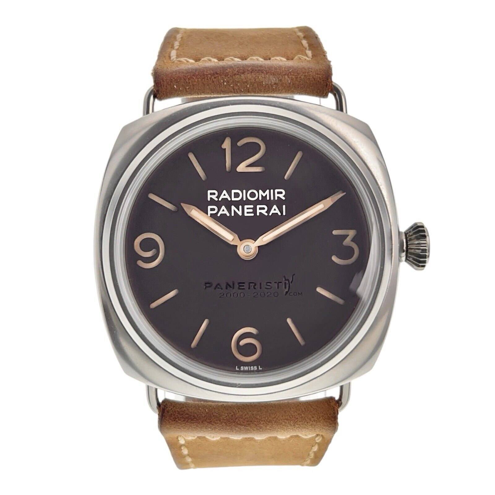 Panerai Radiomir Venti Steel Brown Dial 45mm Manual Wind Men’s Watch PAM02020