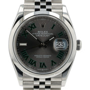 Rolex Datejust Wimbledon Gray Dial Stainless Steel 36mm Automatic Men’s 126200