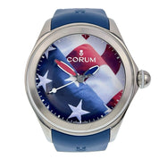 Corum Bubble Flag Steel Red White Blue Dial 8.0016