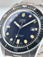 Oris Divers Sixty Five Stainless Steel Blue Dial 42mm Automatic Mens Watch 7720
