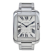 Cartier Tank Anglaise XL Stainless Steel Roman Automatic Men's Watch 3507