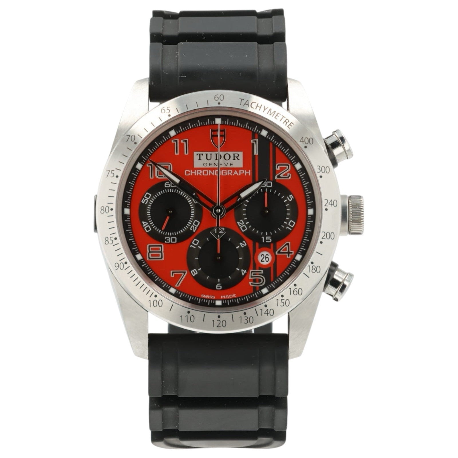Tudor Fastrider Ducati Red Dial Stainless Steel 42mm Automatic Men’s Watch 42000