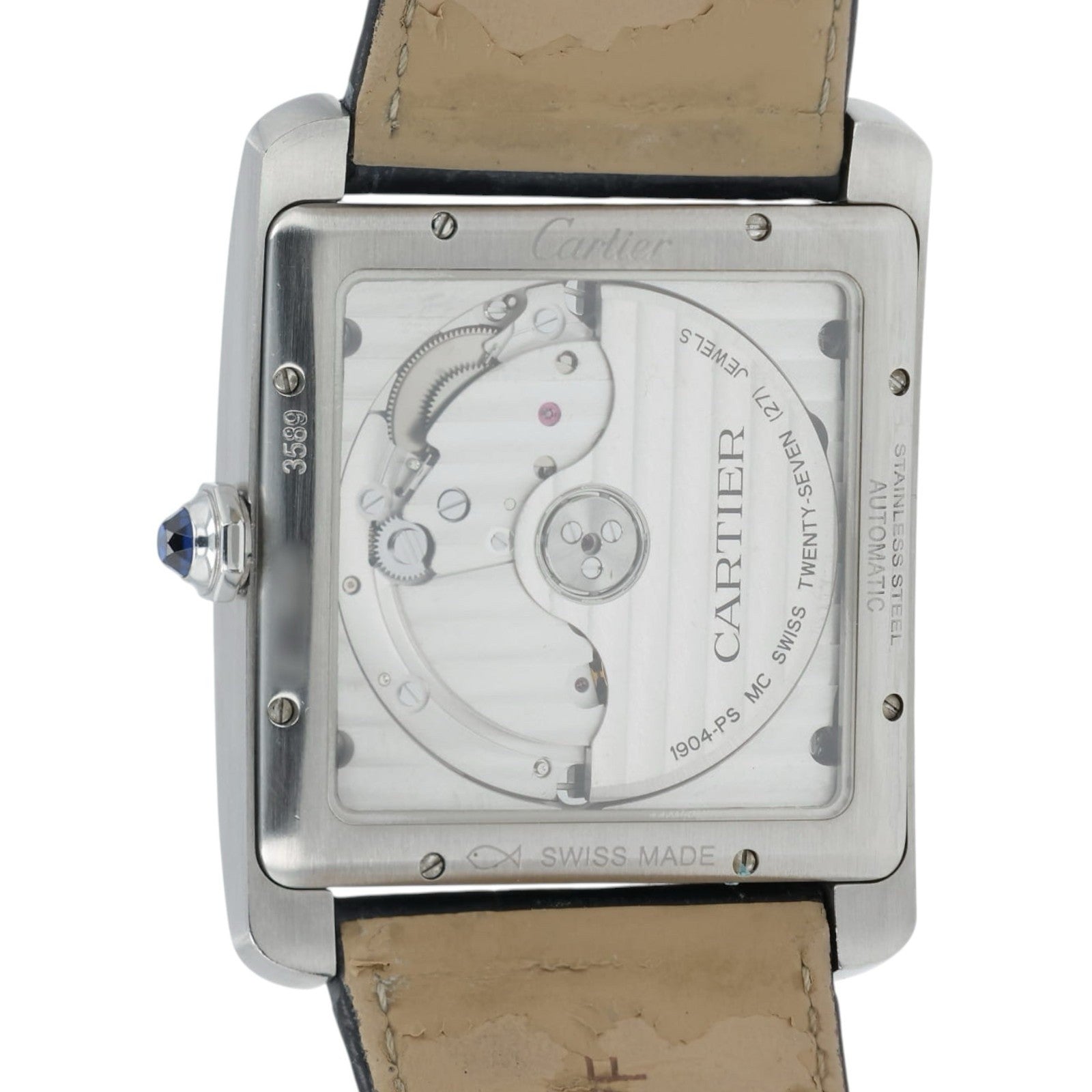 Cartier Tank MC Blue Dial Stainless Steel 44x34mm Automatic Men’s Watch WSTA0010