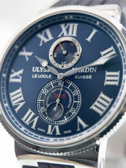 Ulysse Nardin Marine Stainless Steel Blue Dial 43mm Automatic Men’s Watch 263-67