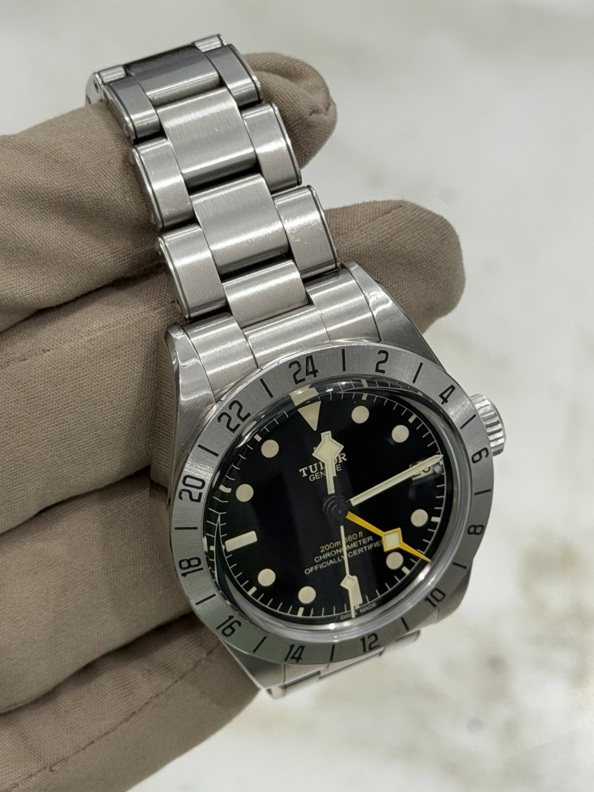 2022 Tudor Black Bay Pro Stainless Steel GMT Men's Black Dial Watch 79470