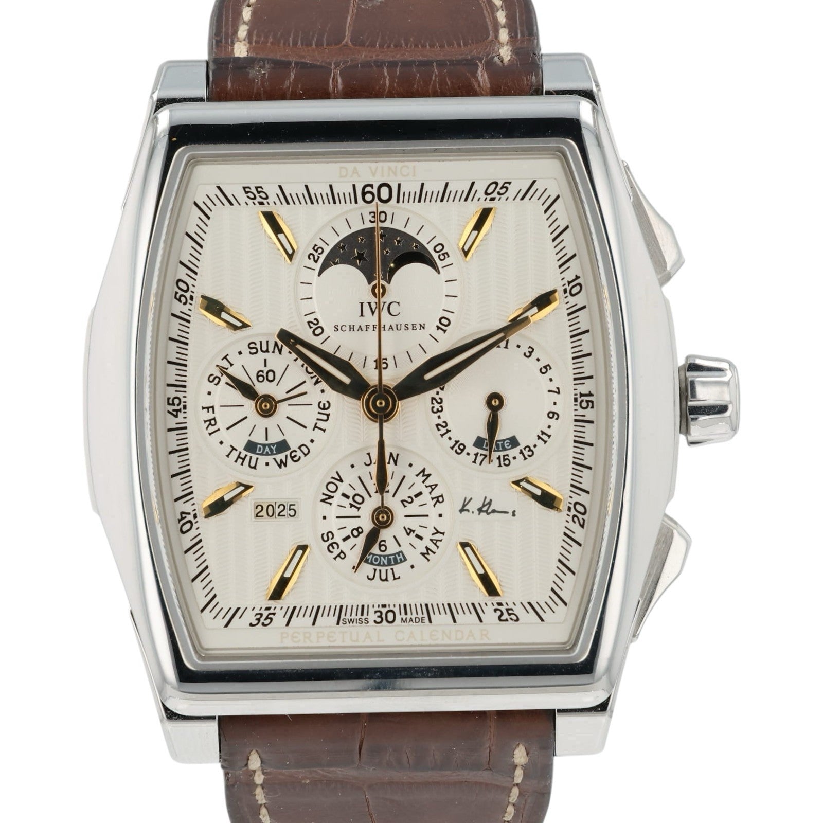 IWC Da Vinci Perpetual Silver Dial Steel 43mm Automatic Men’s Watch IW376204