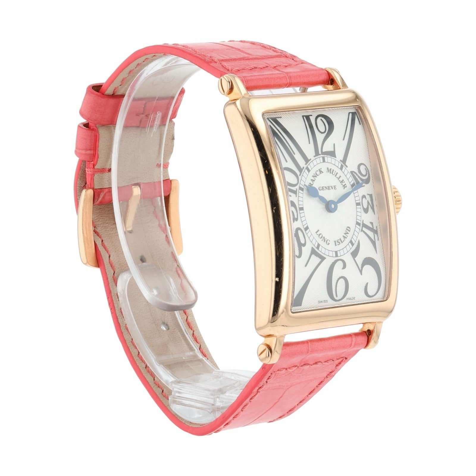 Franck Muller Long Island 18k Rose Gold Ivory Dial 26mm Women's Watch 952 QZ