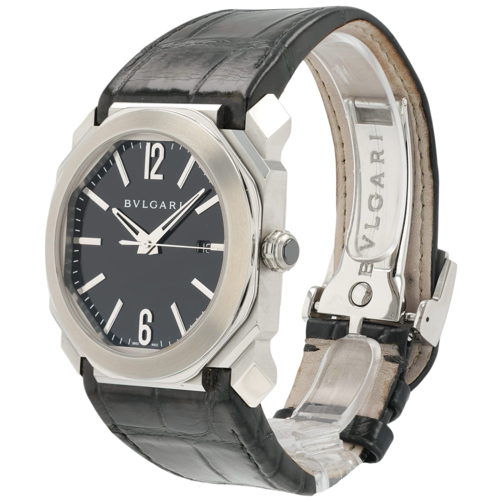 Bulgari Octo Black Dial Stainless Steel 41mm Automatic Men’s Watch BGO41S