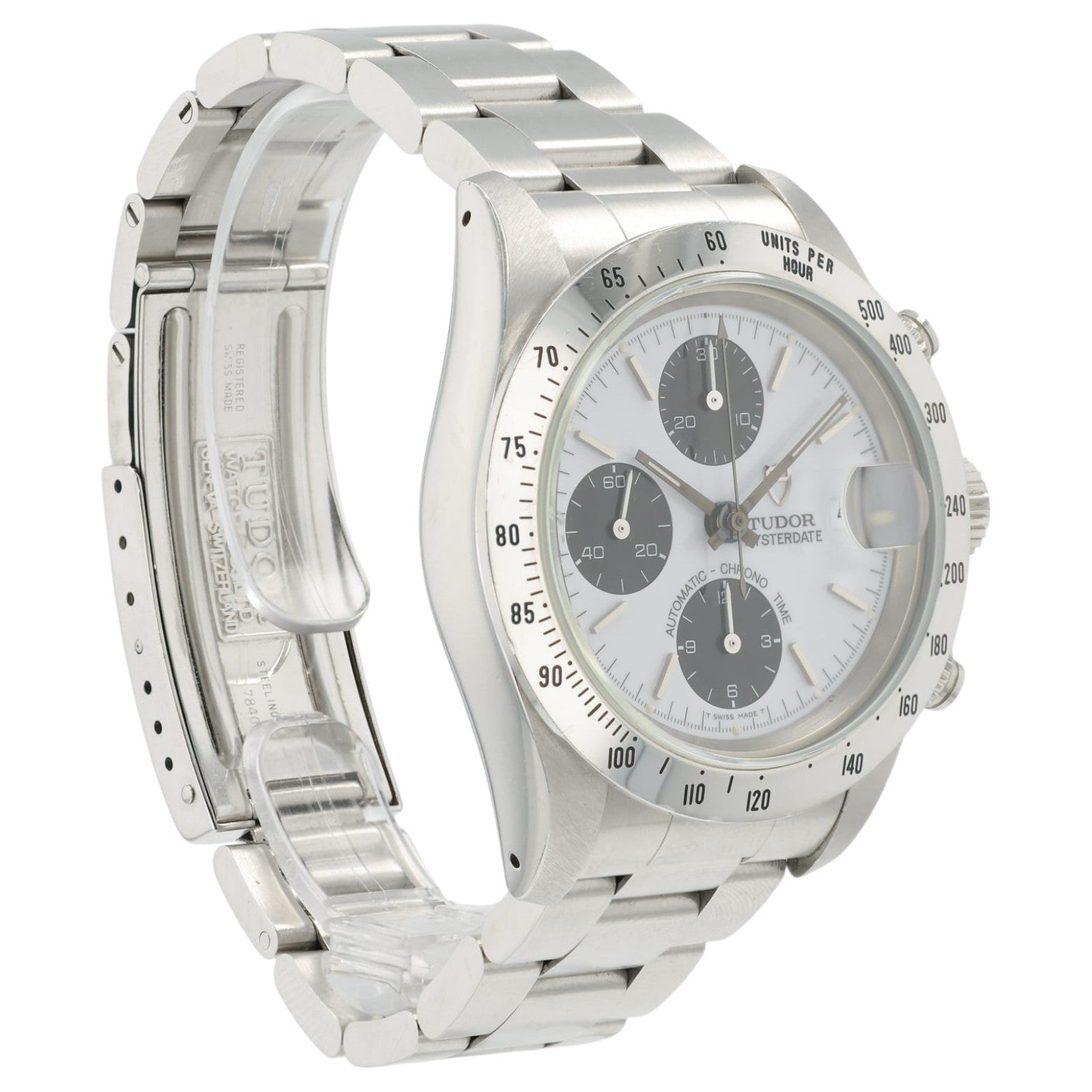 Tudor Oyster Date Chronograph White Dial Steel 40mm Automatic Men’s Watch 79280