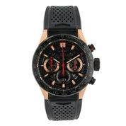 Tag Heuer Steel & Gold PVD Skeleton Dial 43mm Automatic Mens Watch CBG2052