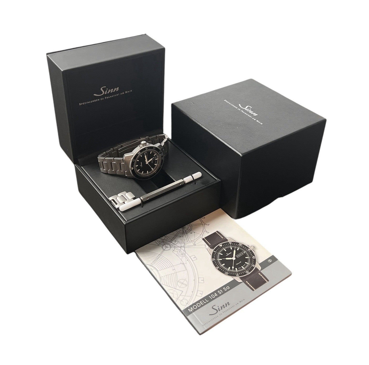 Sinn ST SA Black Dial Stainless Steel 41mm Automatic Movement Men’s Watch 104