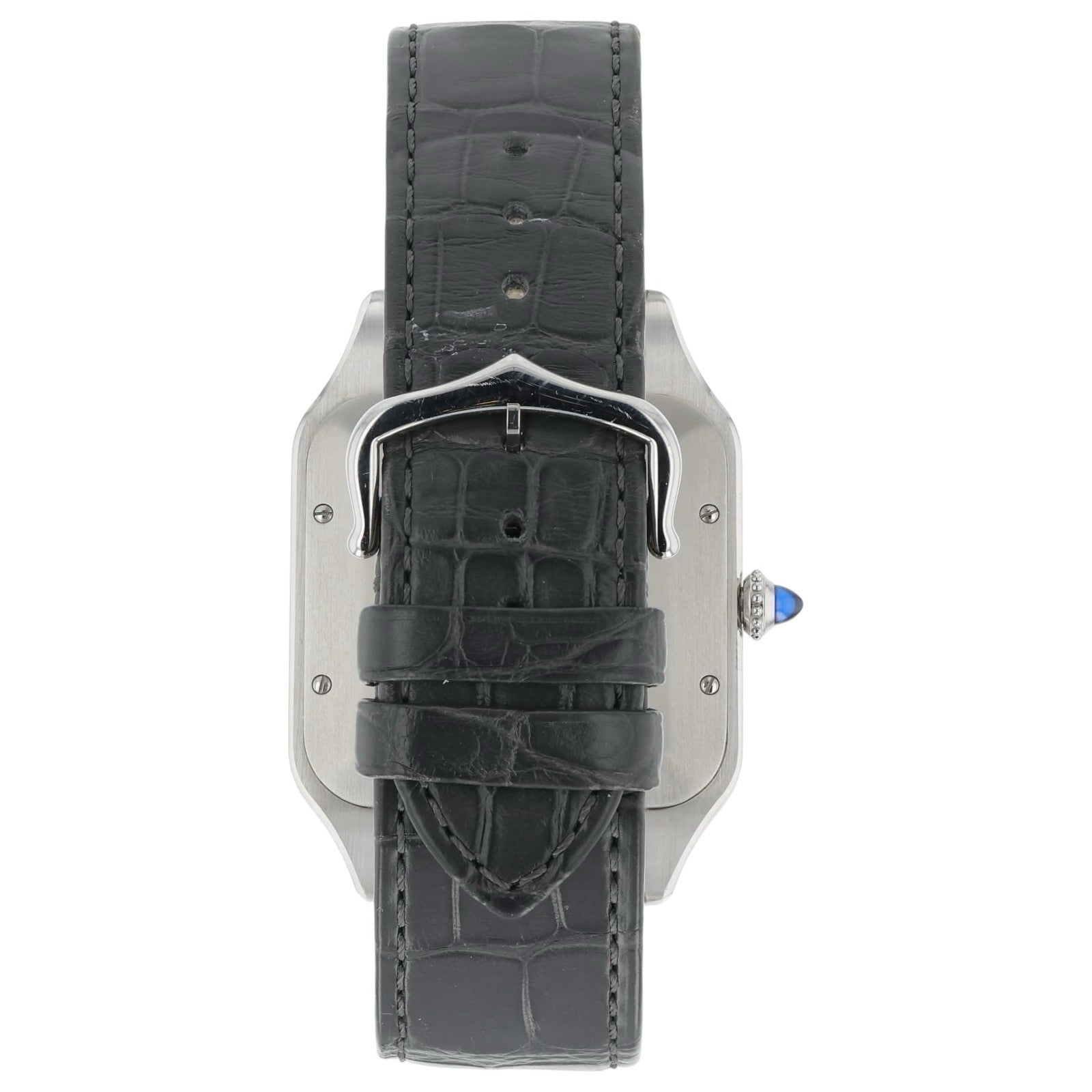 Cartier Santos Dumont Gold & Steel Silver Dial Manual Wind Men's Watch W2SA0034