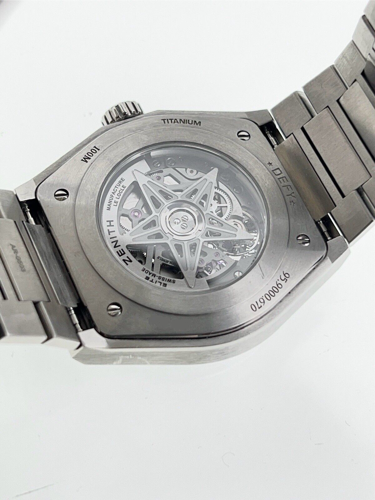 Zenith Defy  Titanium Skeleton Dial 41mm Automatic Men's Watch 95.9000.670