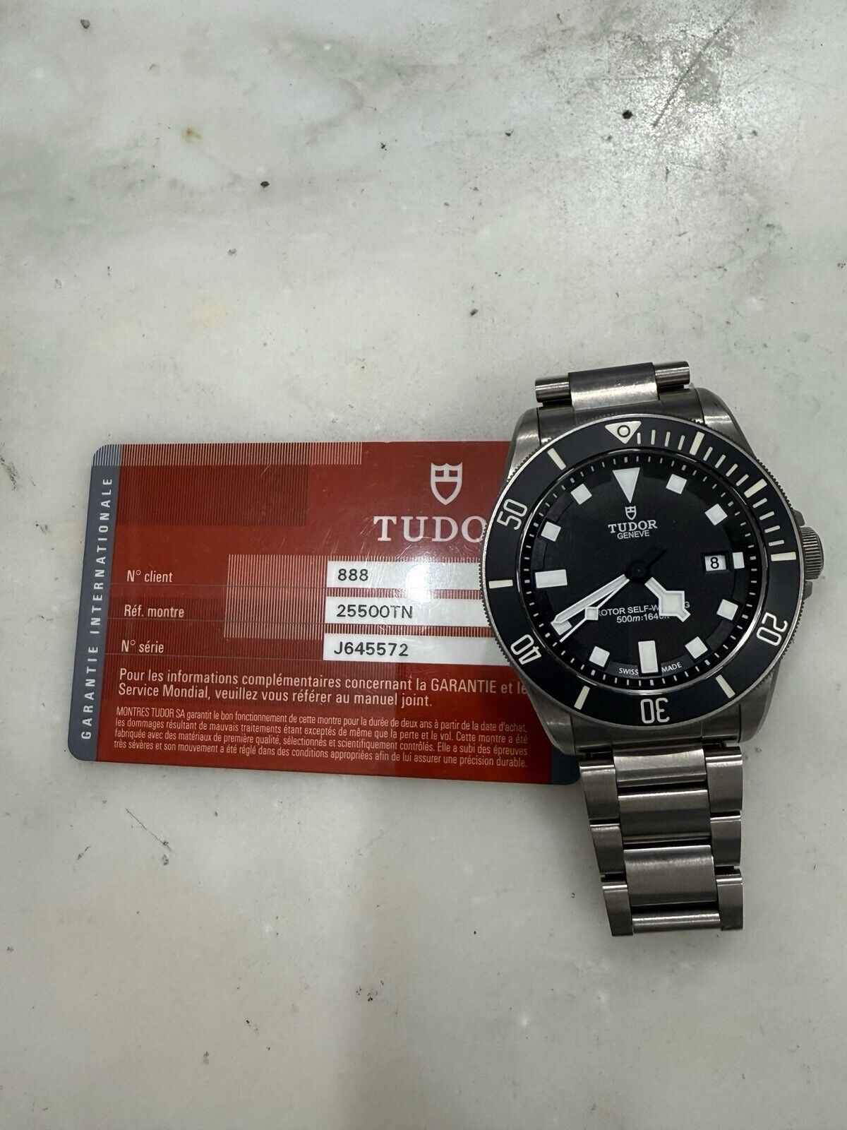 TUDOR Pelagos 25500TN Automatic Titanium Watch Black Dial Mens Watch - Box/Paper