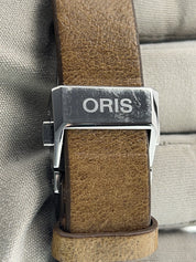 Oris Big Crown Stainless Steel Blue Dial 38mm Manual Wind Mens Watch 7786