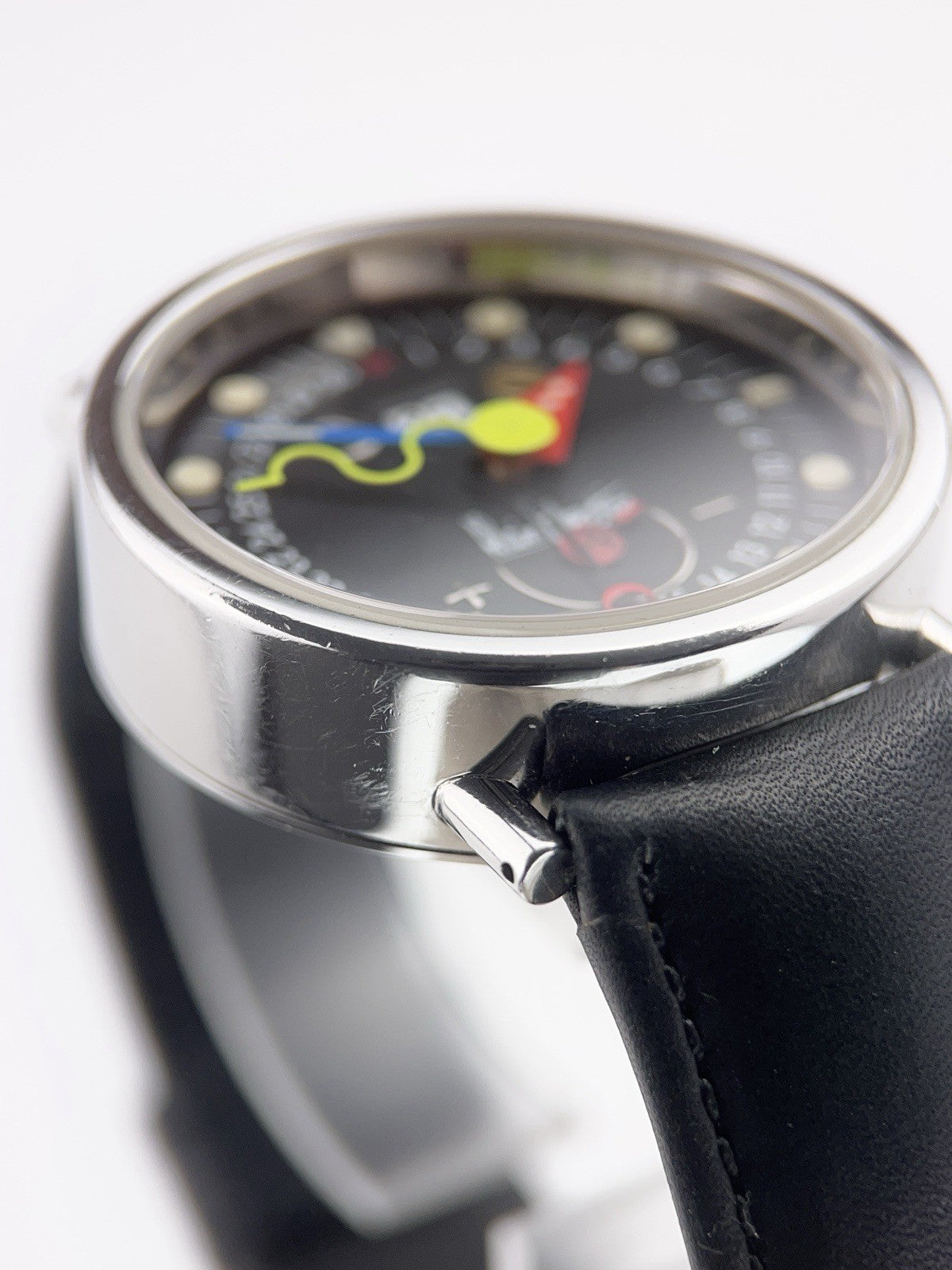 Alain Silberstein Stainless Steel Black Dial 37.5mm Automatic Men’s Watch HEBDO