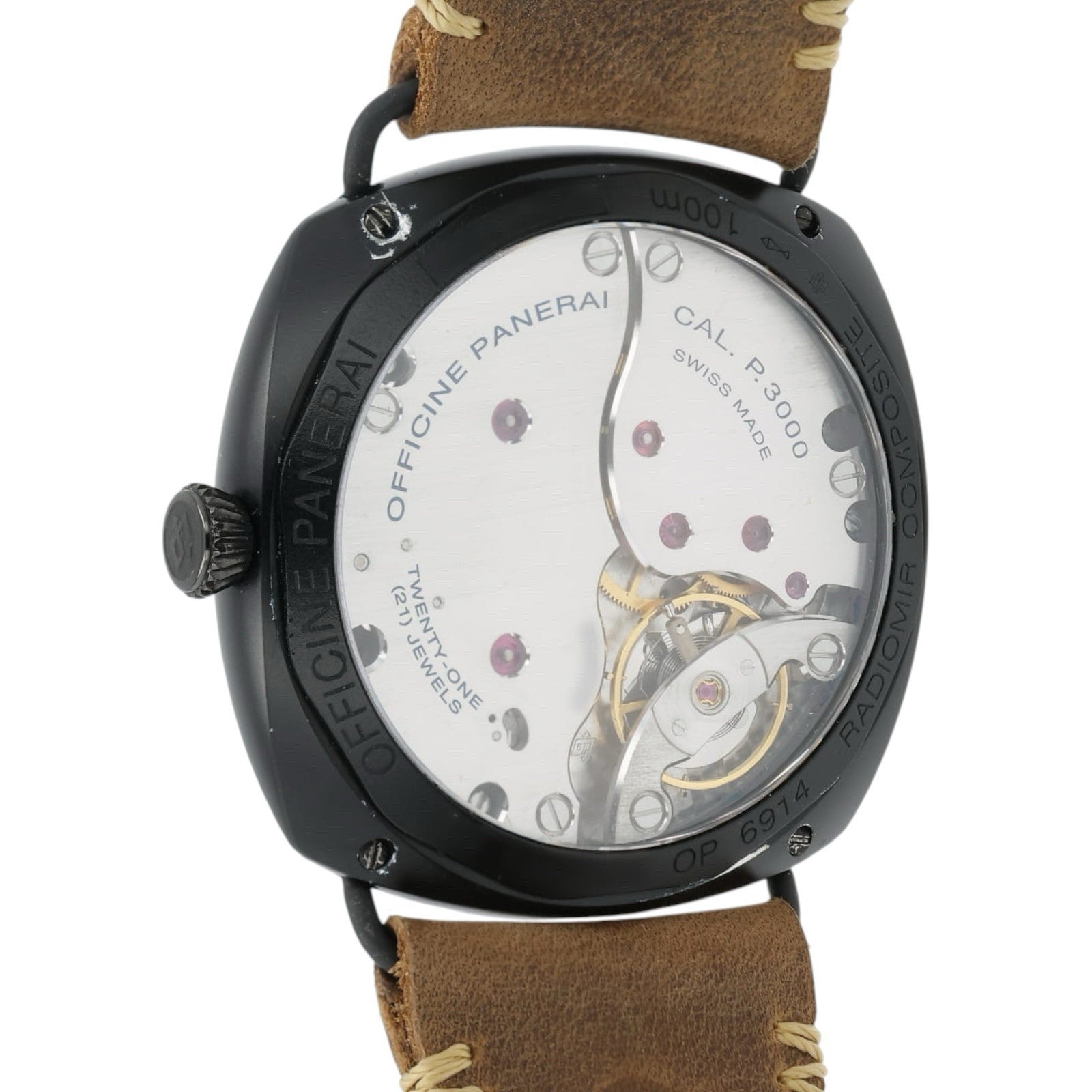 Panerai Radiomir Brown Dial Steel 47mm Manual Wind Men’s Watch PAM00504