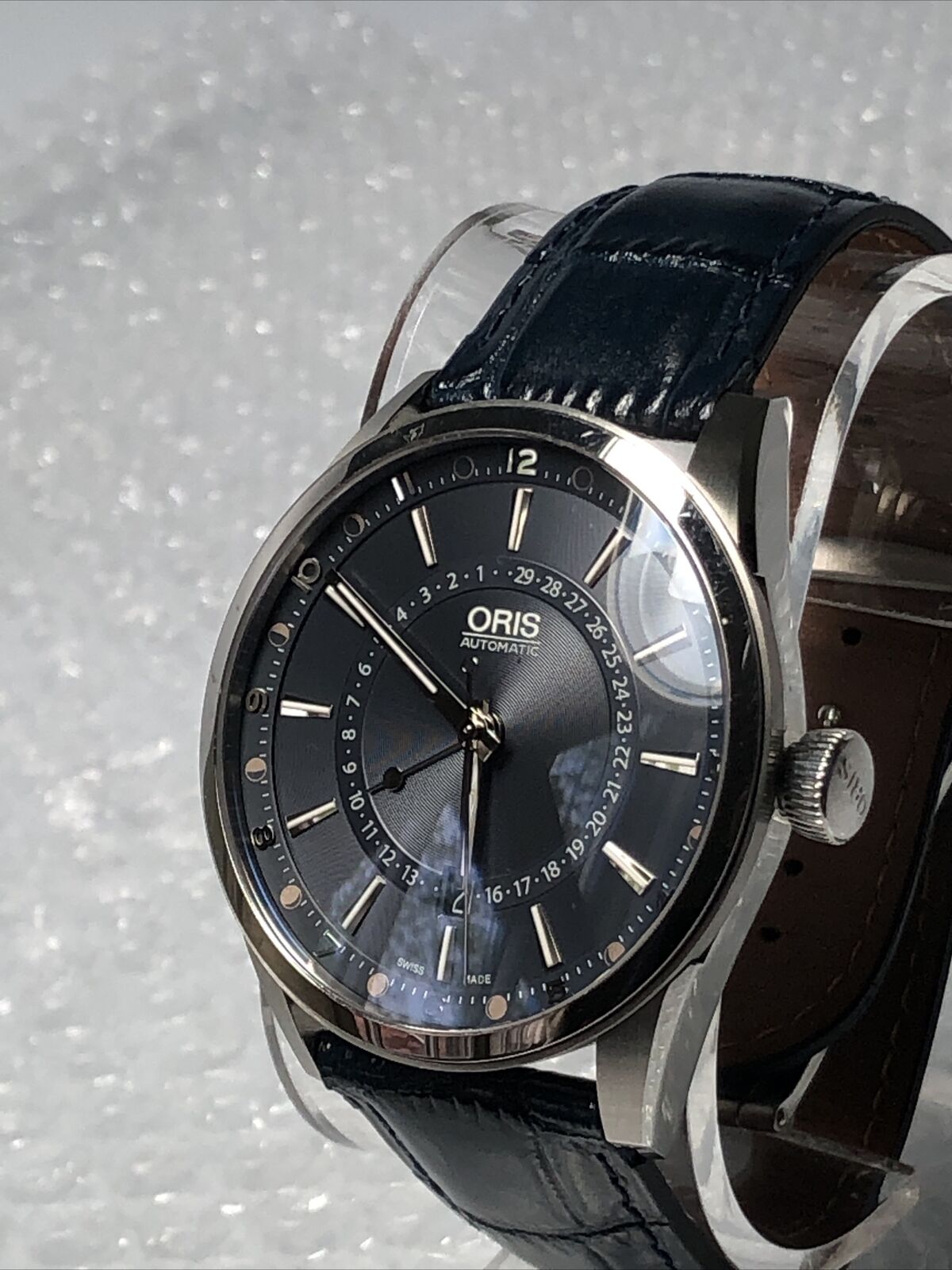 Men's Oris Tycho Brahe Date Blue Dial & Band Watch 34-23598 Limited Ed. 310/500