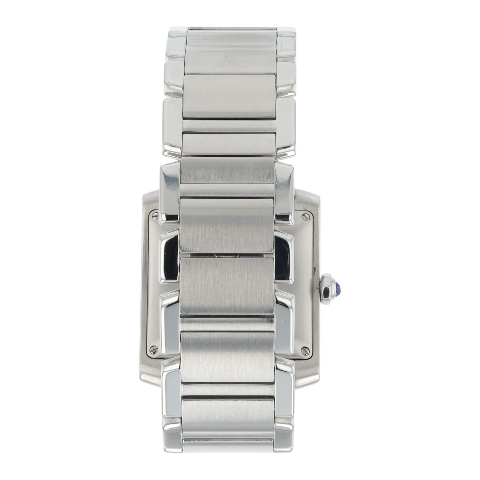 Cartier Tank Francaise Stainless Steel Silver Dial 28x32mm Automatic Womens 2302