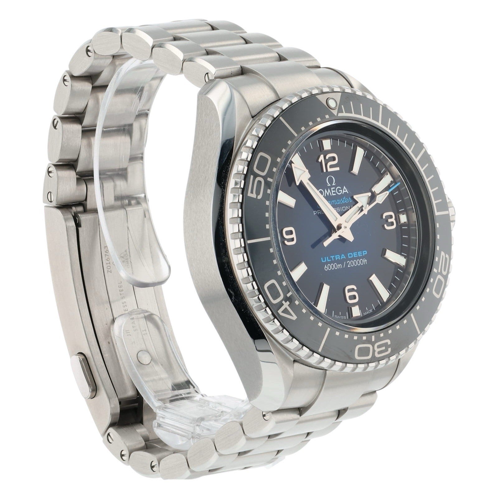 Omega Seamaster Planet Ocean Ultra Deep Steel Blue Dial 45mm 215.32.46.21.03.001