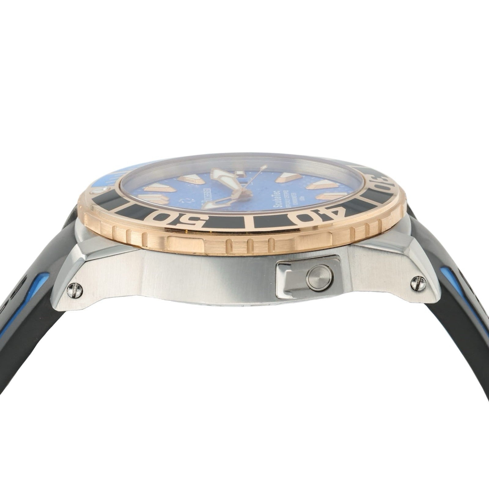 Carl F Bucherer Patravi Scuba Tec Blue Dial 18k Gold & Steel 44.6mm 10632.24