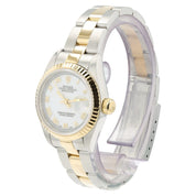 Rolex Lady Datejust White Dial Gold & Steel 26mm Automatic Womens Watch 69173