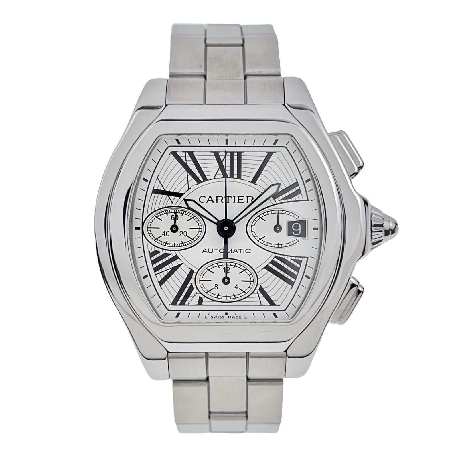 Cartier Roadster XL Steel 44mm Automatic Men’s Watch W6206019