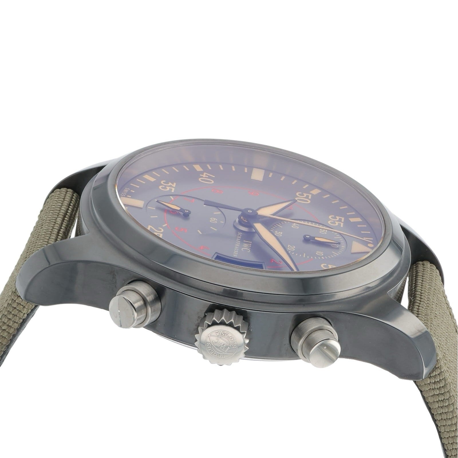 IWC Pilot Chronograph Top Gun Ceramic Gray Dial 46mm Automatic Watch IW388002