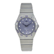 NEW Omega Constellation Quartz Steel Diamonds Ladies Watch 131.10.28.60.60.002