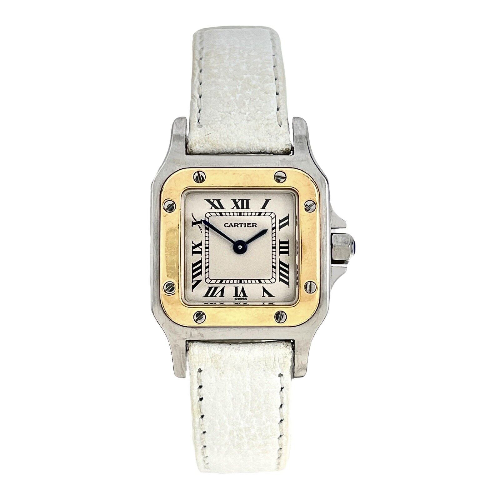 Cartier Santos 18K/Stainless Steel Watch 1567 Quartz Ladies Watch