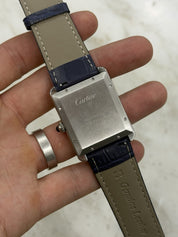 Cartier Tank XL Silver Dial Stainless Steel 31mm Automatic Watch W5200027