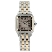 Cartier Panthere Silver Dial Gold and Steel 27mm Quartz Unisex Watch 110000R