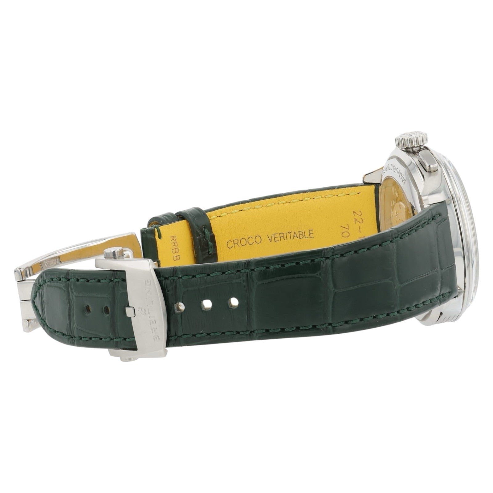 Breitling Premier B01 Stainless Steel Green Dial 42mm Automatic Mens AB0145