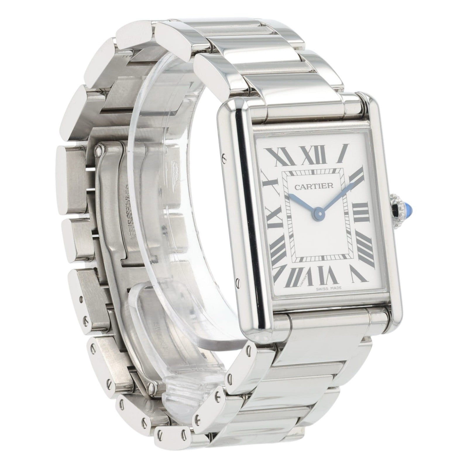 Cartier Must De Cartier Silver Dial Stainless Steel 26mm Quartz Unisex WSTA0052
