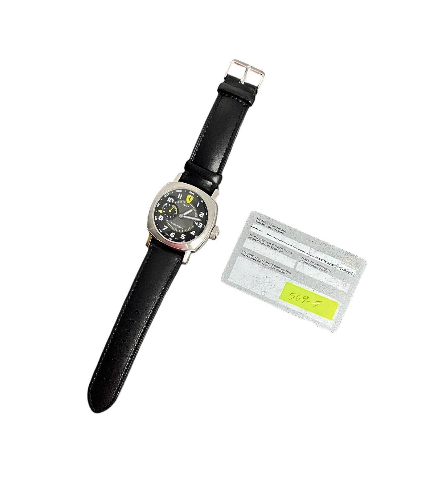 Panerai Ferrari Black Dial Stainless Steel 45mm Automatic Men’s Watch FER00009