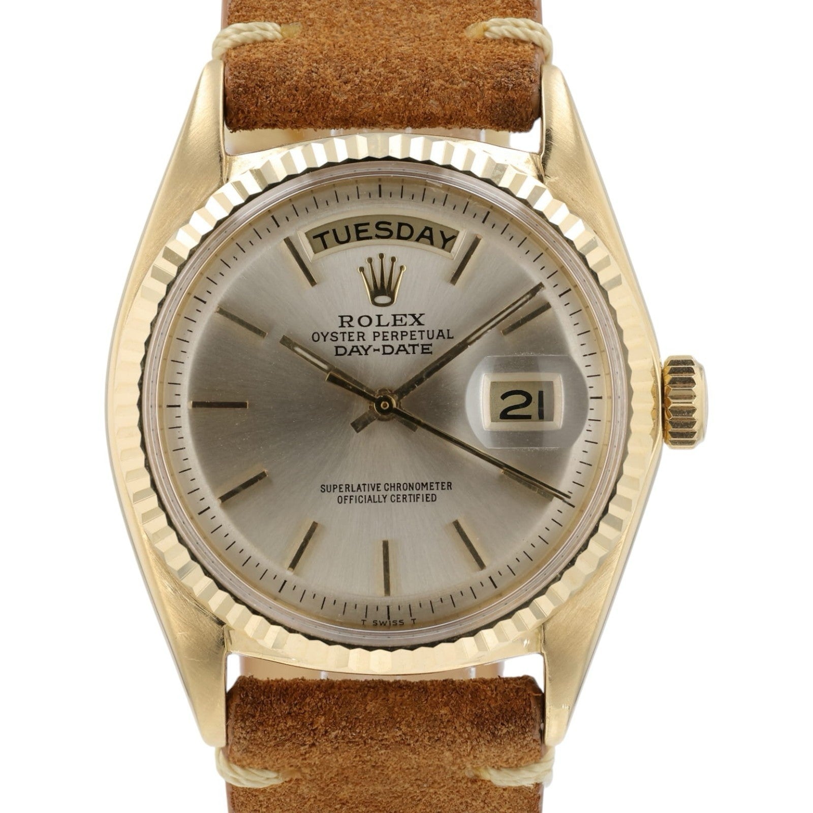 Rolex Day-Date Champagne Dial 18k Yellow Gold 36mm Automatic Men’s Watch 1803