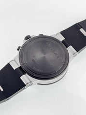 Bulgari Diagono Stainless Steel Silver Dial 38mm Automatic Men's Watch AC38TA