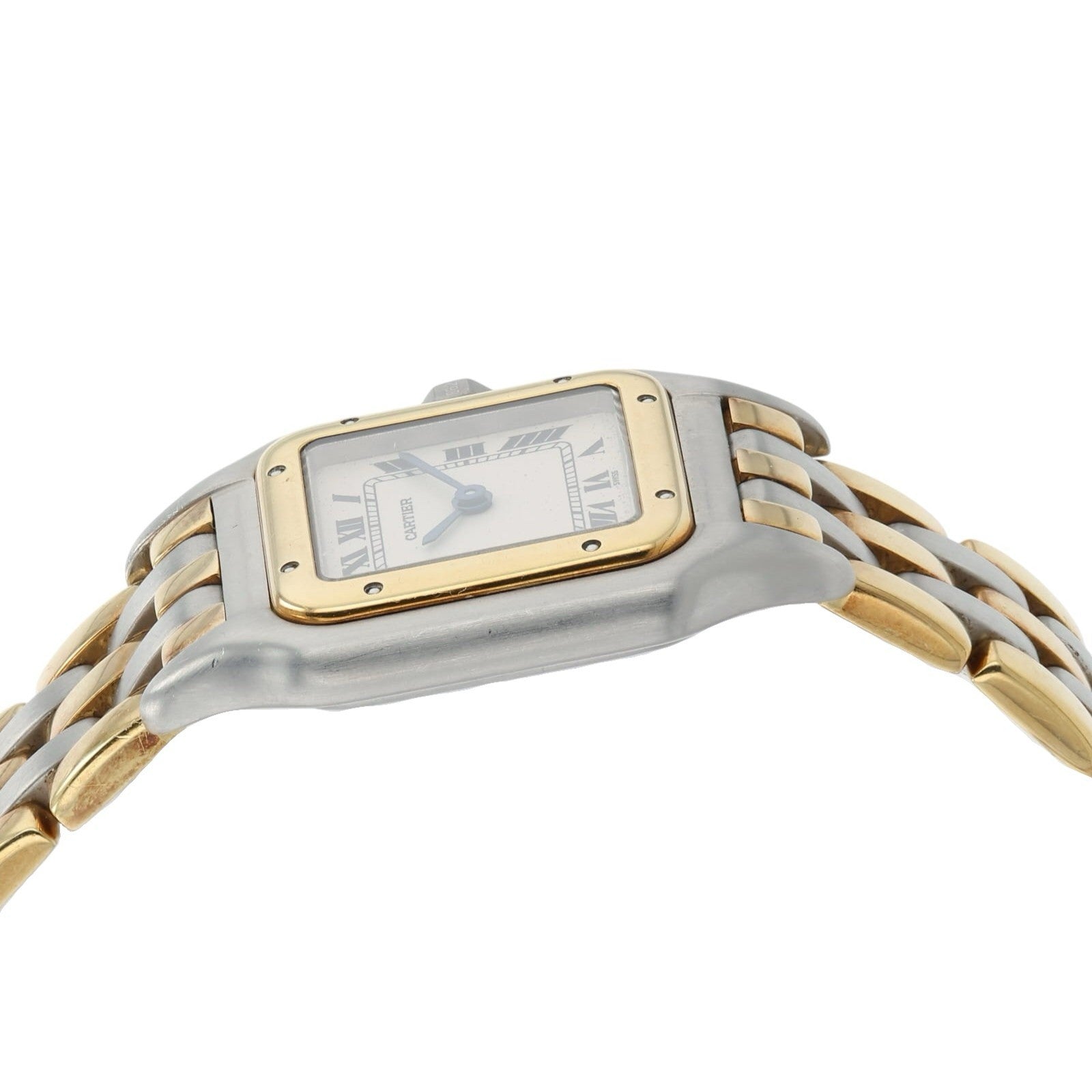 Cartier Panthere 3 Row Silver Dial Gold & Steel 22mm Quartz Women’s 84083244